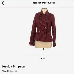 Jessica Simpson Double breasted red/maroon coat